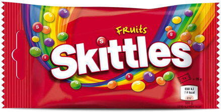 SKITTLES FRUITS 38g ovocné bonbóny