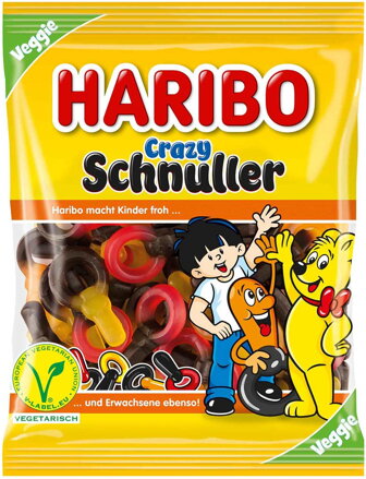 HARIBO CRAZY SCHNULLER 175g želé bonbóny  (exp.06/2025)