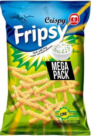FRIPSY SMETANA/CIBULE 120g slané tyčinky