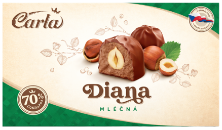 DIANA OŘÍŠEK 133g mléčný dezert