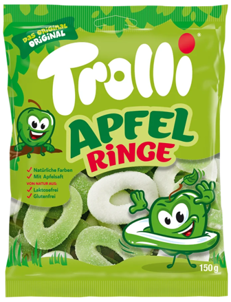 TROLLI APFEL RING 150g želé bonbóny