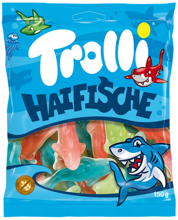 TROLLI HAIFISCHE 150g želé bonbóny