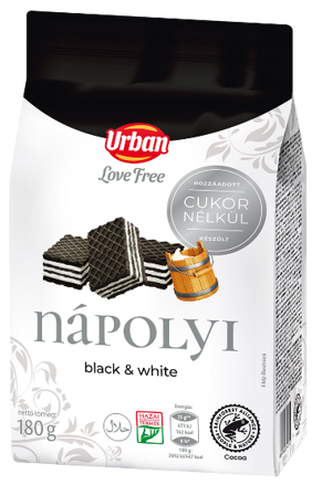 LOVE FREE BLACK&WHITE 180g oplatky bez cukru