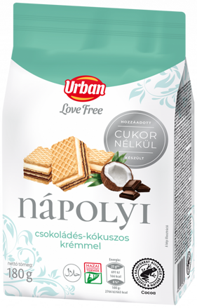LOVE FREE KOKOSOVÉ 180g oplatky bez cukru
