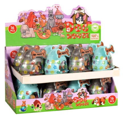 DOG HOUSE 10g hračka + cukrovinky (Balení:16ks 1ks=23Kč)