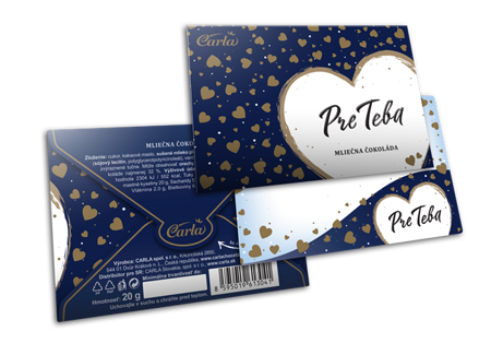 CARLA Z LÁSKY 20g mléčná čokoláda  (exp.29/11/25) CARLA Z LÁSKY 20g mléčná čokoláda  (exp.29/11/25)