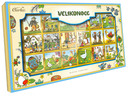 VELIKONOCE / LADA 90g mléčné čokoládky