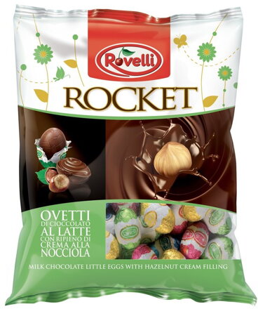ROVELLI VAJÍČKA 100g s lískooříškovým krémem