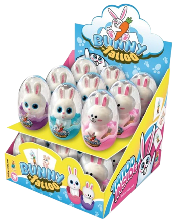 BUNNY+TATTOO 5g hračka+cukrovinky (Balení:18ks 1ks od 19,50Kč)