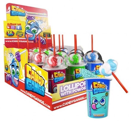 CANDY GANGS BRAINSTORM JACK 60g lízátko s práškem(Balení:12ks 1ks=17,50Kč)