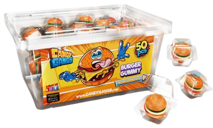 CANDY GANGS HAMBURGR 10g želé (Balení:50ks 1ks=2,90Kč)