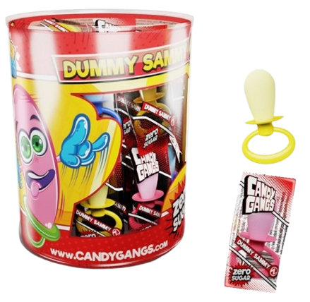 CANDY GANGS DUMMY SAMMY 4g ovocné lízatko (Balení:50ks 1ks=4,50Kč)
