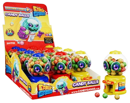 CANDY GANGS MACHINE CANDY 25g hračka s cukrovinkou (Balení:12ks 1ks=23,50Kč)