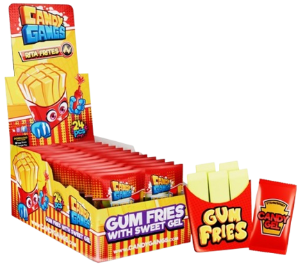 CANDY GANGS RITA FRITES 24g žvýkačky (Balení:24ks 1ks=6Kč)