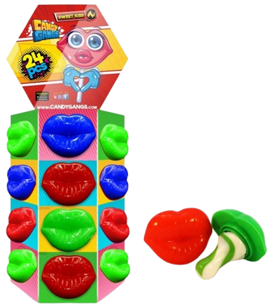 CANDY GANGS SWEET KISS 15g lizátko s hračkou (Balení:24ks 1ks=17,50Kč)