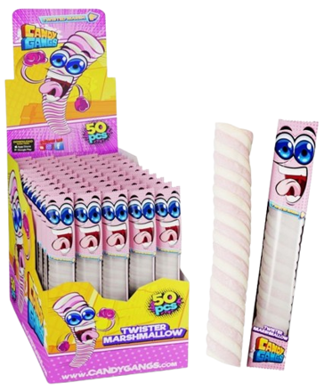 CANDY GANGS TWISTED MALLOW 12g cukrovinka (Balení:50ks 1ks=4Kč)
