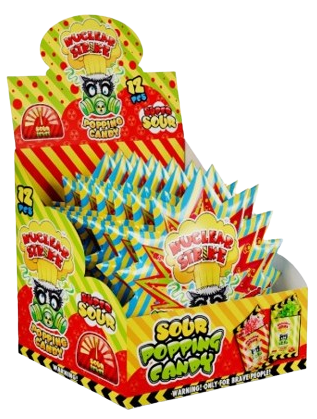 NUCLEAR STRIKE POPPING CANDY 15g praskací prášek (Balení:12ks 1ks=12,90Kč)