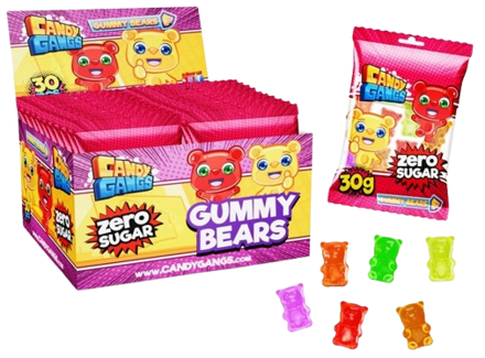 CANDY GANGS GUMMY BEARS 30g želé (Balení:24ks 1ks=8,50Kč)