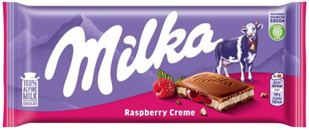 MILKA RASPBERRY 100g malinová čokoláda