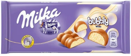MILKA ALPEN WHITE 90g bilá porézní čokoláda