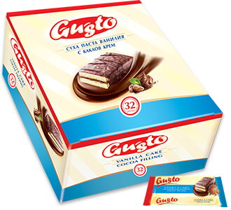 GUSTO DOLCE 23g mléčný dortík (Balení: 32ks 1ks=4,90Kč)