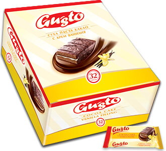 GUSTO DOLCE 23g kakaový dortík (Balení: 32ks 1ks=4,90Kč)