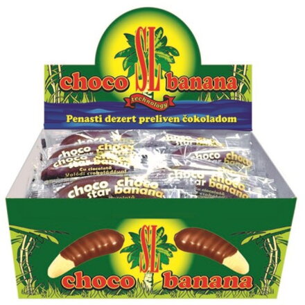 CHOCO BANANA 20g tyčinky (Balení:49ks 1ks=3,90Kč)