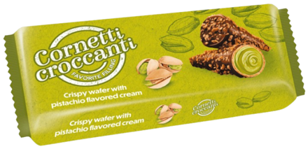 CORNETTI PISTACHIO 100g pistáciové kornoutky