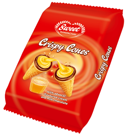CRISPY CONES AVOCADO 130g avokádové kornoutky