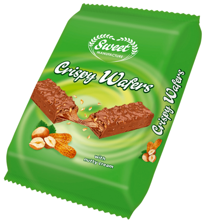 CRISPY WAFFERS NUTTY 220g lískooříškové sušenky