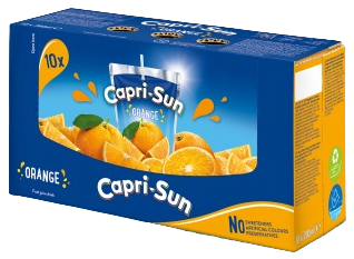 CAPRI SUN ORANGE 200ml pomerančový nápoj (Balenie 10ks 1ks od 9Kč)