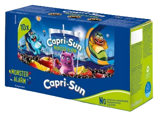 CAPRI SUN MONSTER 200ml ovocný nápoj (Balenie 10ks 1ks od 9Kč)