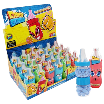 CANDY GANGS BOTTLE BETTY 25g cukrovinka (Balení:24ks 1ks=17,90Kč)