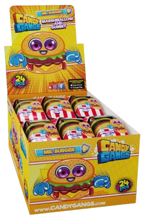 CANDY GANGS MR.BURGER 20g cukrovinka (Balení:70ks 1ks=2Kč)