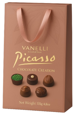 VANELLI PICASSO PINK 130g dezert/taška