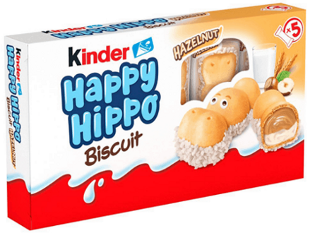 HAPPY HIPPO 103,5g plněné lískovooříškové sušenky