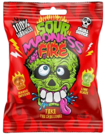 SOUR MADNESS FIRE 60g superkyselé bonbóny