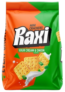RAXI 100g cibulovo-smetanové krekry