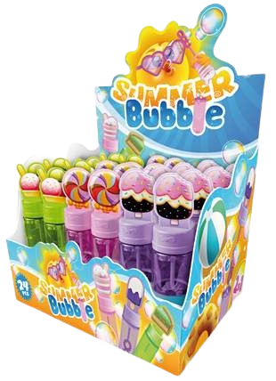 SUMMER BUBBLE 5g bublifuk s bonbóny (Balení:24ks 1ks=12Kč)