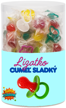 DUDLÍK SLADKÝ 10g ovocné lízátko (Balení:80ks 1ks od 2,80Kč)