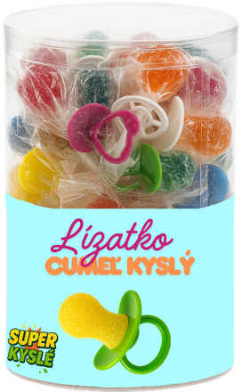 DUDLÍK KYSELÝ 10g ovocné lízátko (Balení:80ks 1ks od 2,80Kč)
