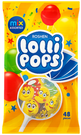 LOLLIPOPS COCTAIL 19g ovocné lizátká (Balení:48ks 1ks od 2Kč)