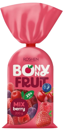 BONNY FRUIT BERRY MIX 200g želé bonbóny