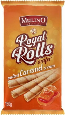 MULINO ROYAL ROLLS 150g karamelové trubičky