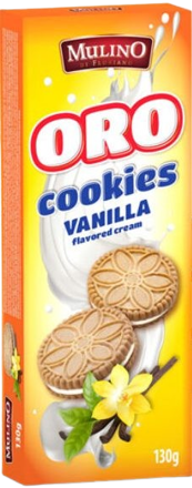 MULINO COOKIES 130g vanilkové sušenky