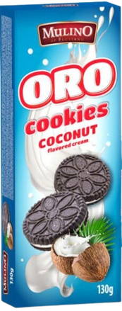 MULINO COOKIES 130g kokosové sušenky (exp.27/06/26)