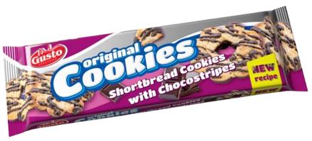 MULINO COOKIES STRIPES 100g kakaové sušenky s čokokúskami