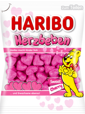HARIBO HERZBEBEN 160g želé bonbóny