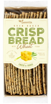 DANVITA CRISP BREAD 130g sýr/pažitka