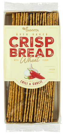 DANVITA CRISP BREAD 130g chilli/česnek